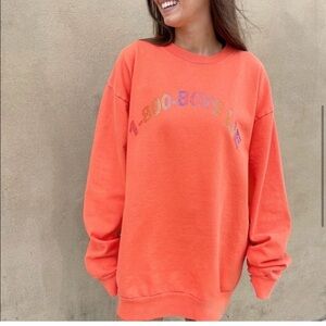 Boys Lie 1-800-Remix Orange Sweatshirt